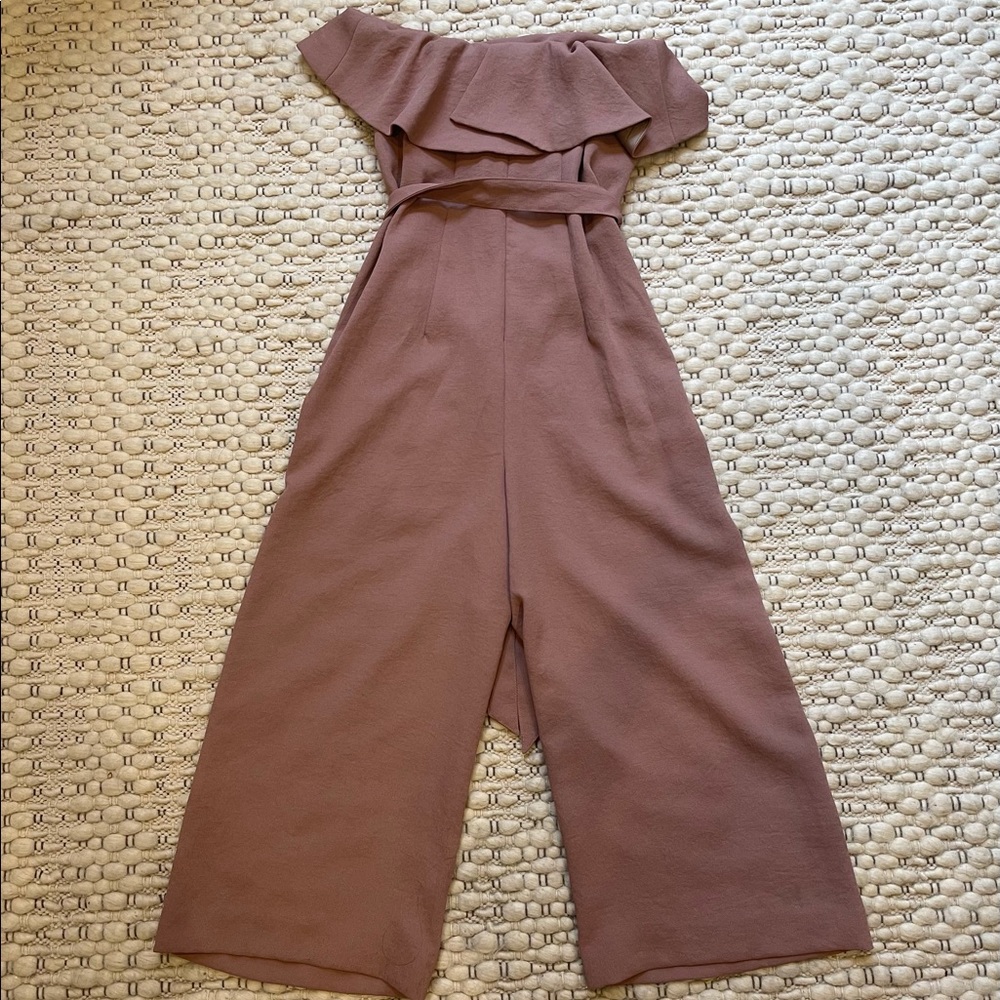 Babaton Flutter Strapless, Ruffled Jumpsuit - image 5